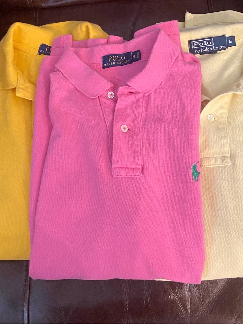 Ralph Lauren Classic Fit Short Sleeve Polo Shirts - Lot of 3